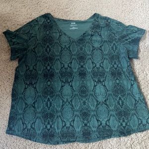 Snake print top